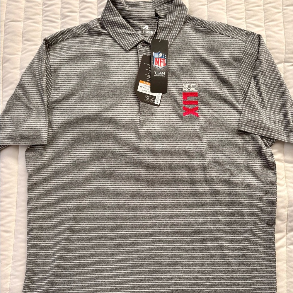NFL Gray and Red Men's Polo Shirt